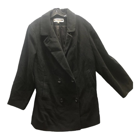 Kristen Blake Womens Coat Vintage Wool Cashmere Blend black Mid Length S… - Picture 1 of 11